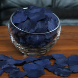 Navy Blue Silk Rose Petals, 100 petals