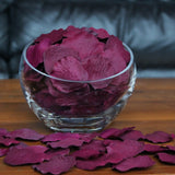 Plum Silk Rose Petals, Value Pack 1000 Petals