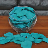Turquoise Silk Rose Petals, 100 petals