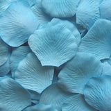 Aqua Silk Rose Petals, 100 petals