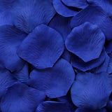 Cobalt Silk Rose Petals, 100 petals