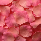 Coral Silk Rose Petals, Value Pack, 1000 Petals