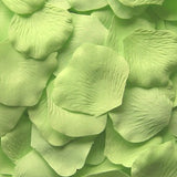 Honeydew Silk Rose Petals, 100 petals