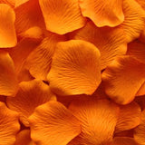 Orange Silk Rose Petals, Value Pack 1000 Petals