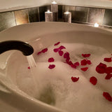 Bath Gift Set with Real Rose Petals