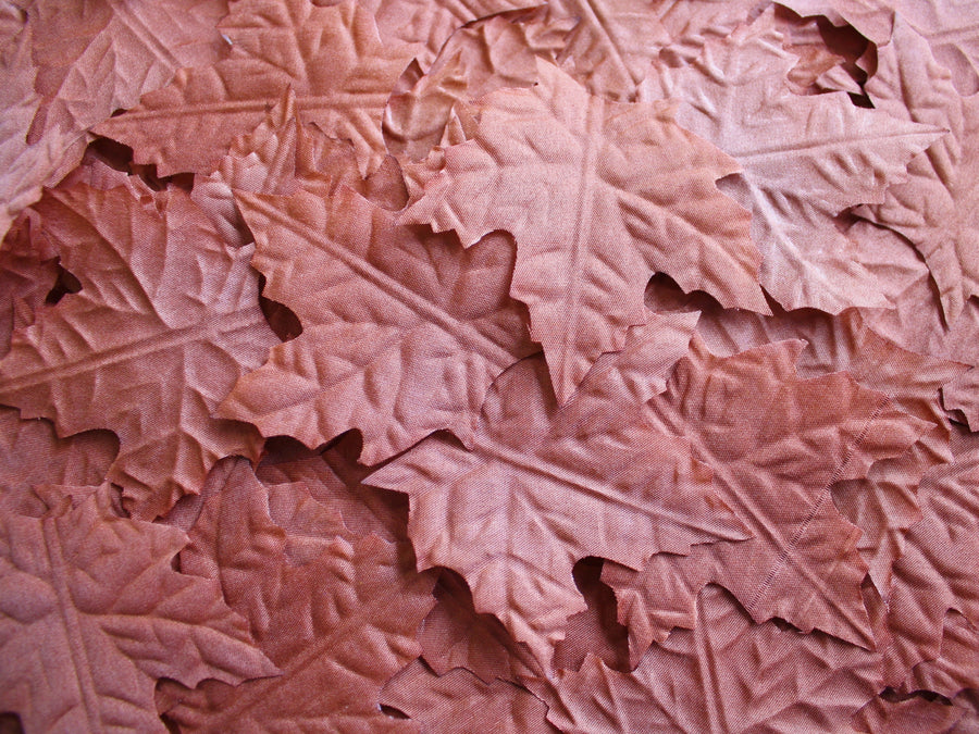 Brown Leaves Silk Petals