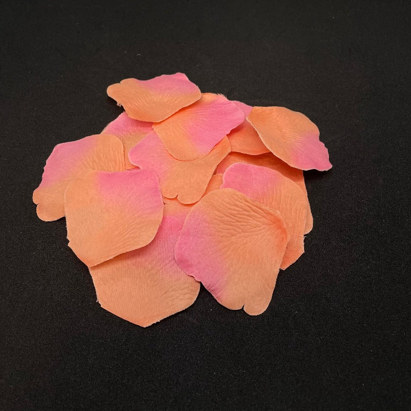 Sunset Silk Rose Petals, 100 count