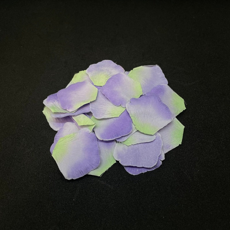 Purple/Sage Silk Rose Petals, 200 count