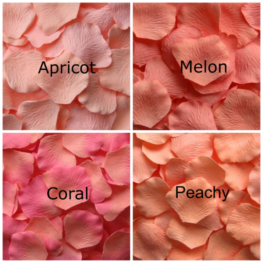 Silk Rose Petals Sample, 12 petal pack