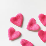 Pink Heart Shaped Silk Rose Petals