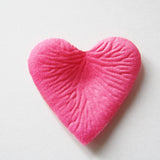 Pink Heart Shaped Silk Rose Petals