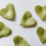 Pistachio Heart Shaped Silk Rose Petals