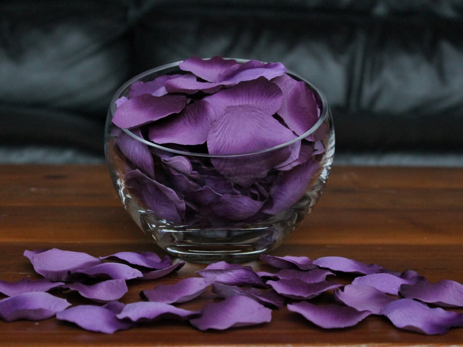 Grape Silk Rose Petals, Value Pack 1000 Petals