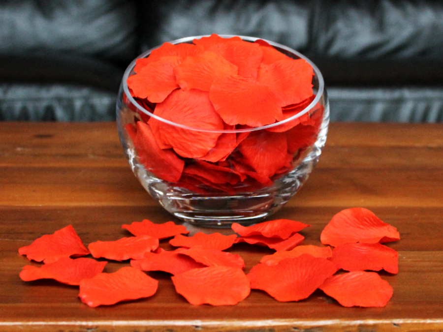 Poppy Silk Rose Petals, 100 petals