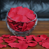 Floating Red Silk Rose Petals, 100 petals