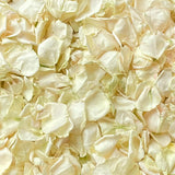 Rose Petals, Real Freeze Dried Ivory Petals for Pathways, 70 cups
