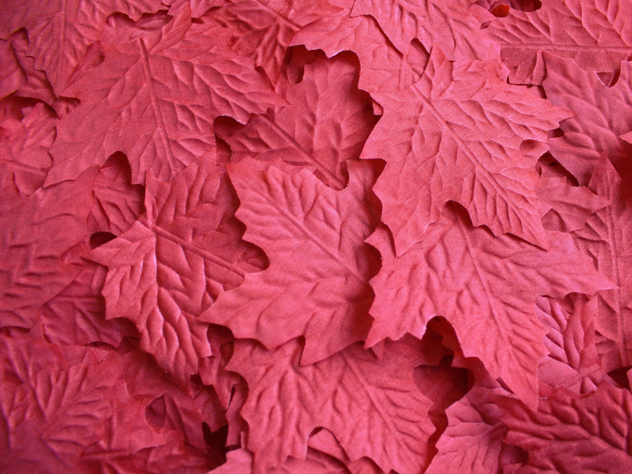 Red Leaves Silk Petals