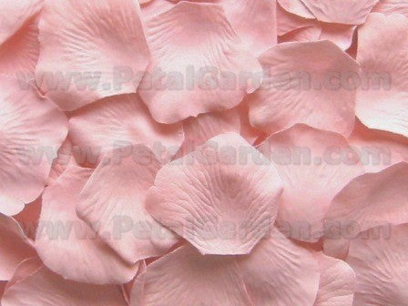 Floating Blush Silk Rose Petals, 100 petals