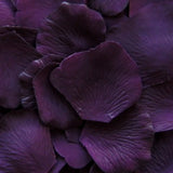 Eggplant Silk Rose Petals, 100 petals