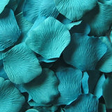 Teal Silk Rose Petals, Value Pack 1000 Petals