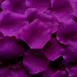 Violet Silk Rose Petals, 100 petals